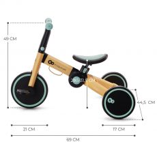 Дитячий триколісний велосипед 3 в 1 Kinderkraft 4TRIKE Sunflower Blue
